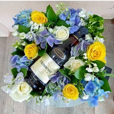 Ivory Opulence, boxed flowers by Lovebug Florist Lagos
