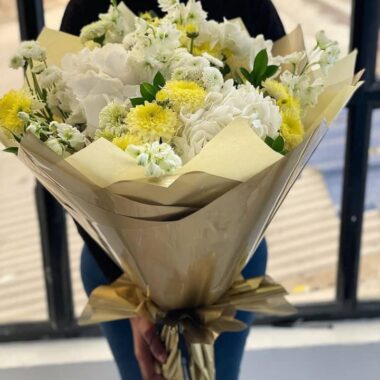 Velvet Cascade, flower bouquet by Lovebug Florist Lagos