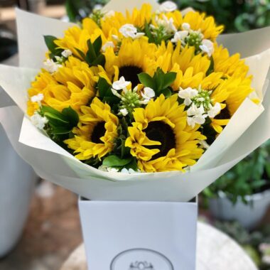 Golden Embrace, flower bouquet by Lovebug Florist Lagos