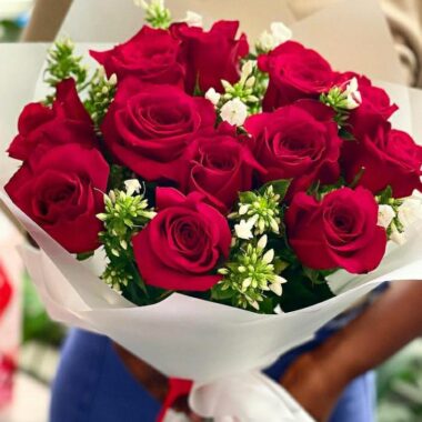 Golden Serenade, flower bouquet by Lovebug Florist Lagos