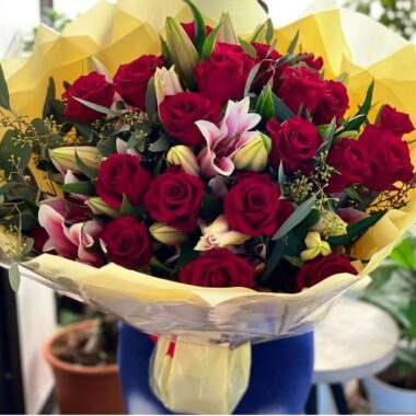 Dove Song, flower bouquet by Lovebug Florist Lagos