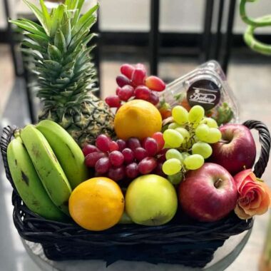 Sunrise Basket, fruit basket by Lovebug Florist Lagos