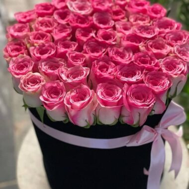 Golden Coronet, boxed flowers by Lovebug Florist Lagos