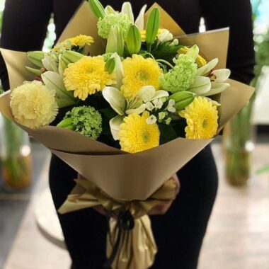 Clean Slate, flower bouquet by Lovebug Florist Lagos