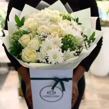 Serene Garden, flower bouquet by Lovebug Florist Lagos
