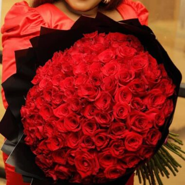 Velvet Embrace, flower bouquet by Lovebug Florist Lagos