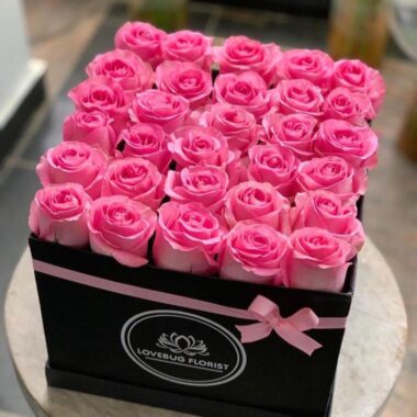 Rare Gem, Pink, pink rose arrangement by Lovebug Florist Lagos