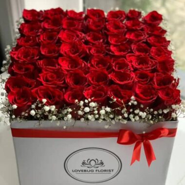 Heirloom Box, boxed flowers by Lovebug Florist Lagos