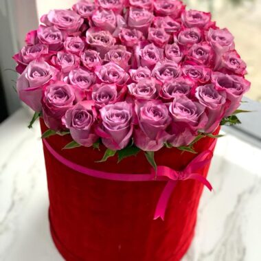 Treasured Box, boxed flowers by Lovebug Florist Lagos