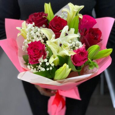 Cherished Vow, flower bouquet by Lovebug Florist Lagos