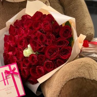 You Are the One, romantic flower arrangement by Lovebug Florist Lagos