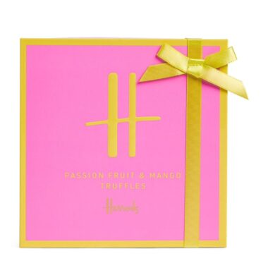 Harrods Passion Fruit and Mango Truffles, chocolate gift by Lovebug Florist Lagos