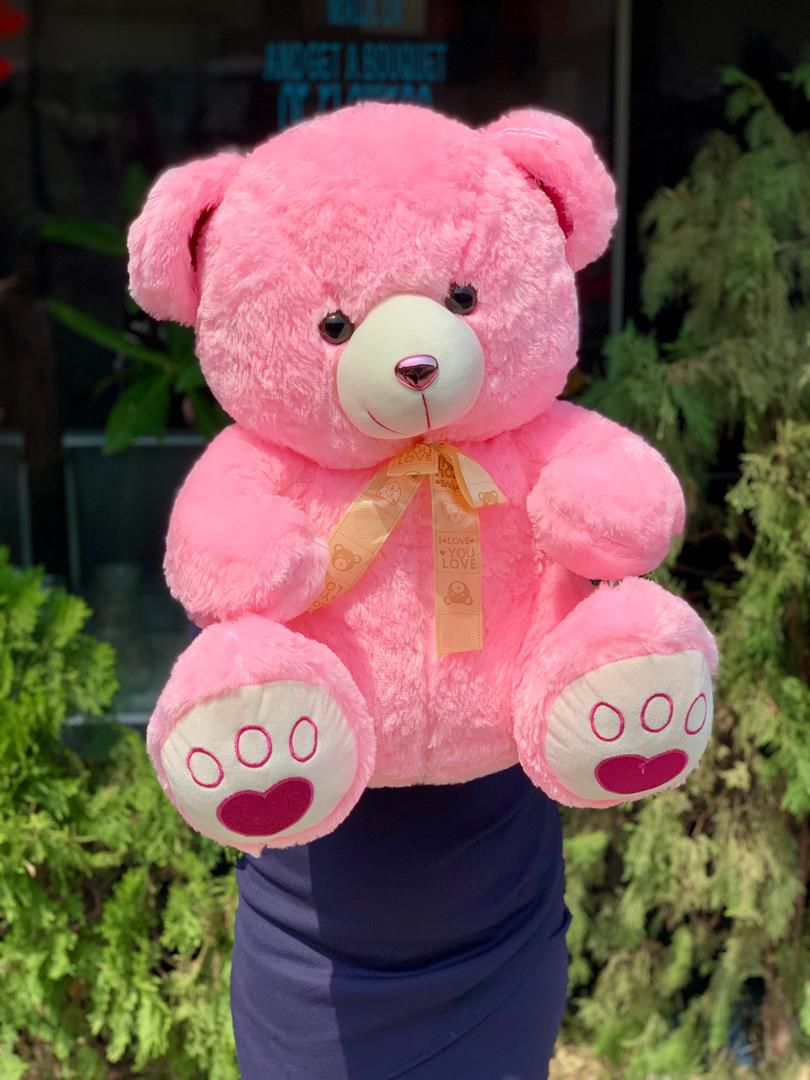 opi Pink Teddy 50cm, teddy bear gift by Lovebug Florist Lagos