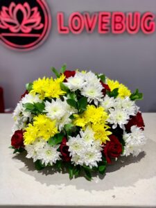 Remembrance wreath by Lovebug Florist